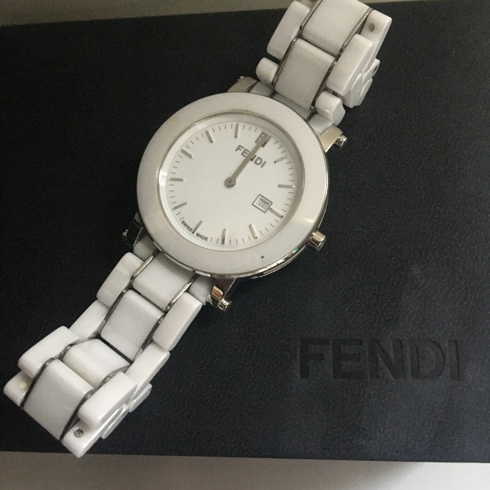 FENDI ceramic white watch